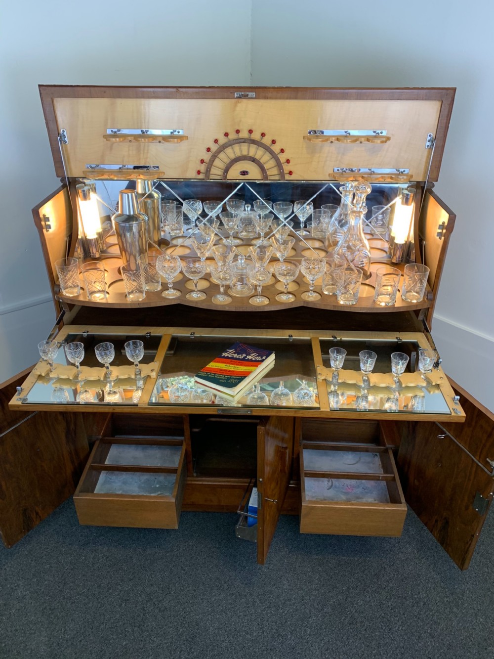 Art Deco Cocktail Cabinet View XIII