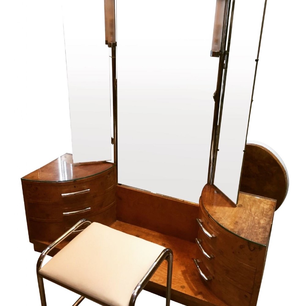 Art Deco Dressing Table and Stool