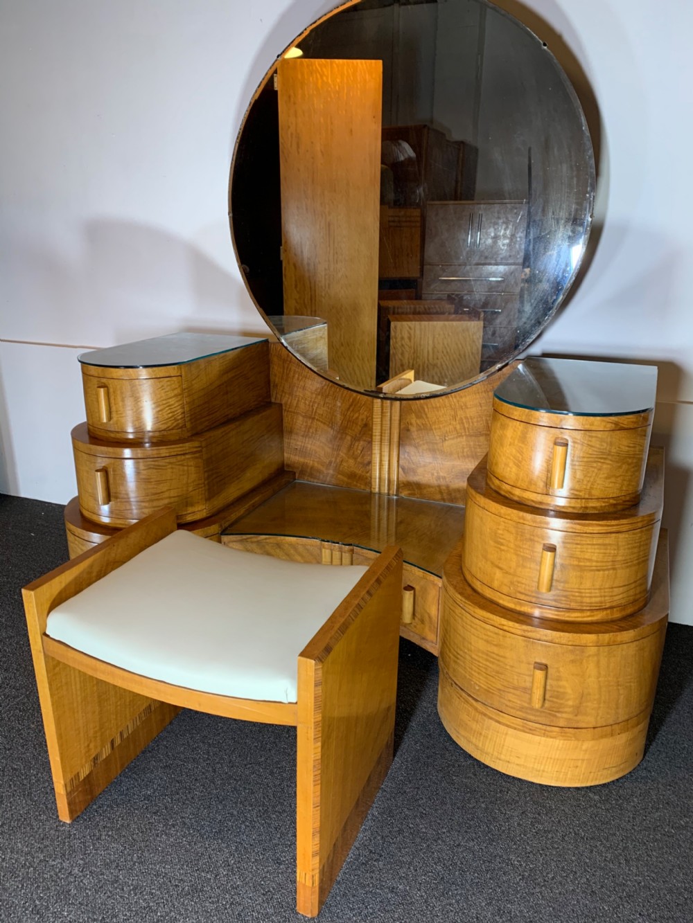 Art Deco Epstein Dressing Table and Stool View VII