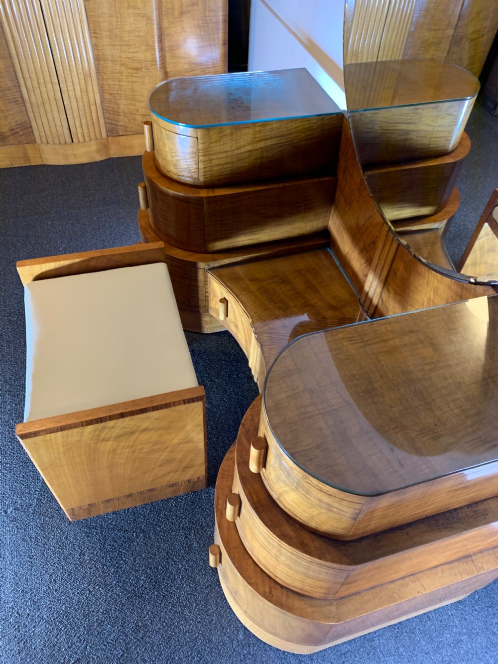 Art Deco Epstein Dressing Table and Stool View XII