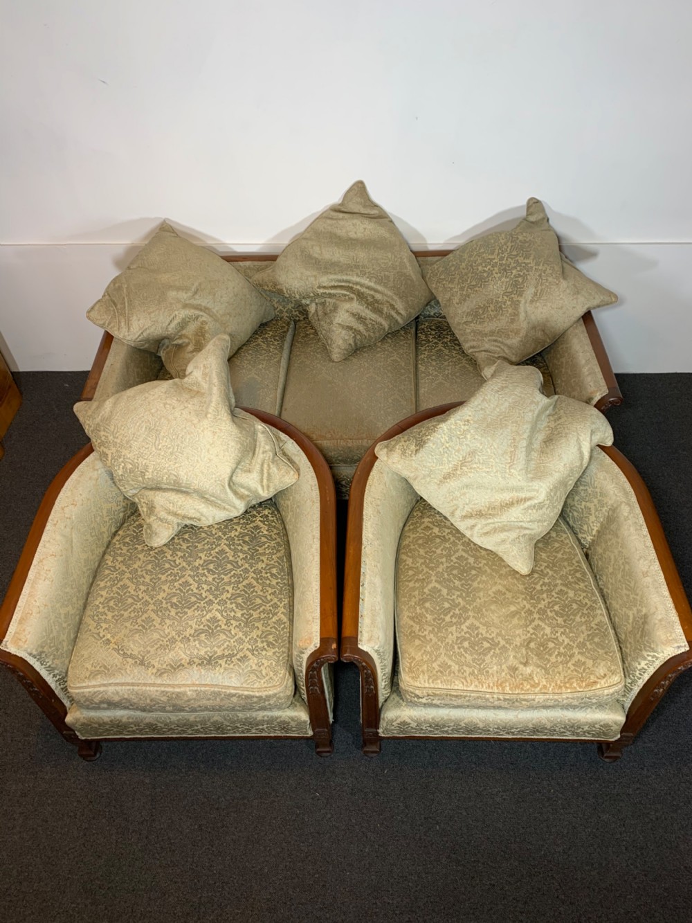 Art Deco French Salon Suite for Reupholstery 