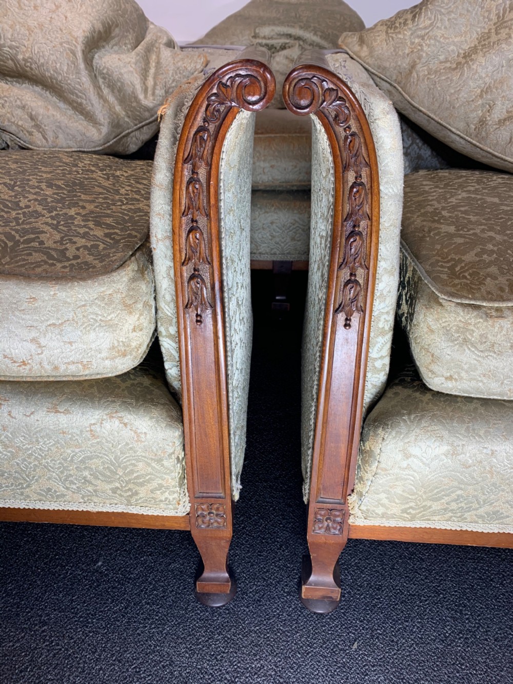 Art Deco French Salon Suite for Reupholstery  View VI