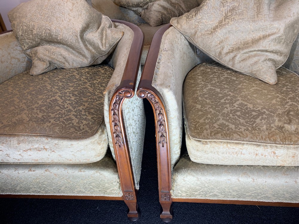 Art Deco French Salon Suite for Reupholstery  View VII