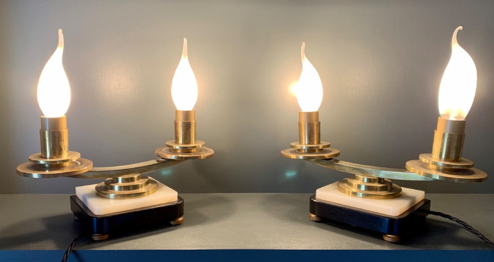 A Pair of Art Deco Lamps View VI