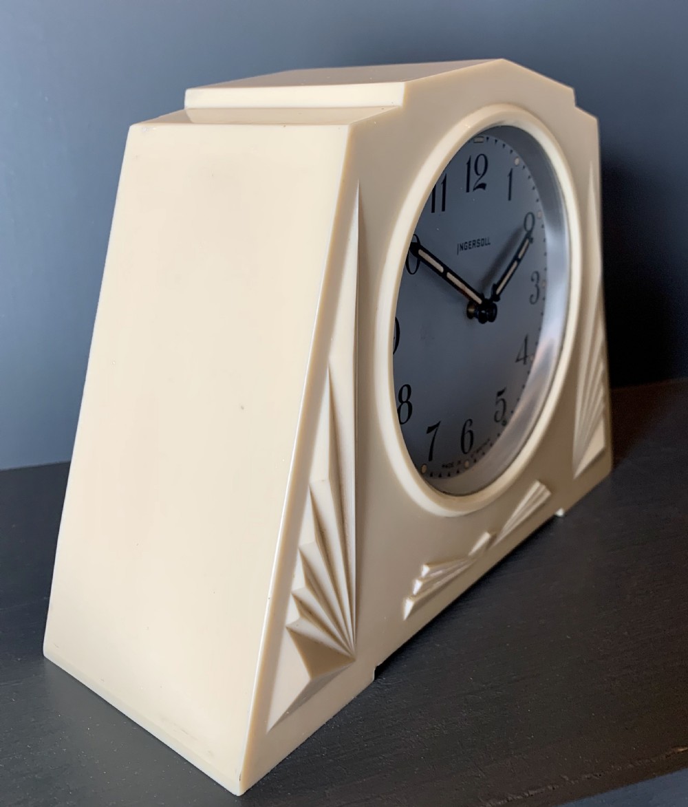 Art Deco Alarm Clock by Ingersoll View V