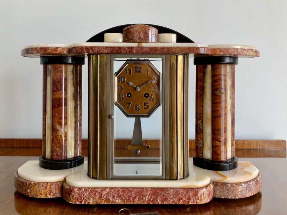 A Very Large Art Deco Mantle Clock