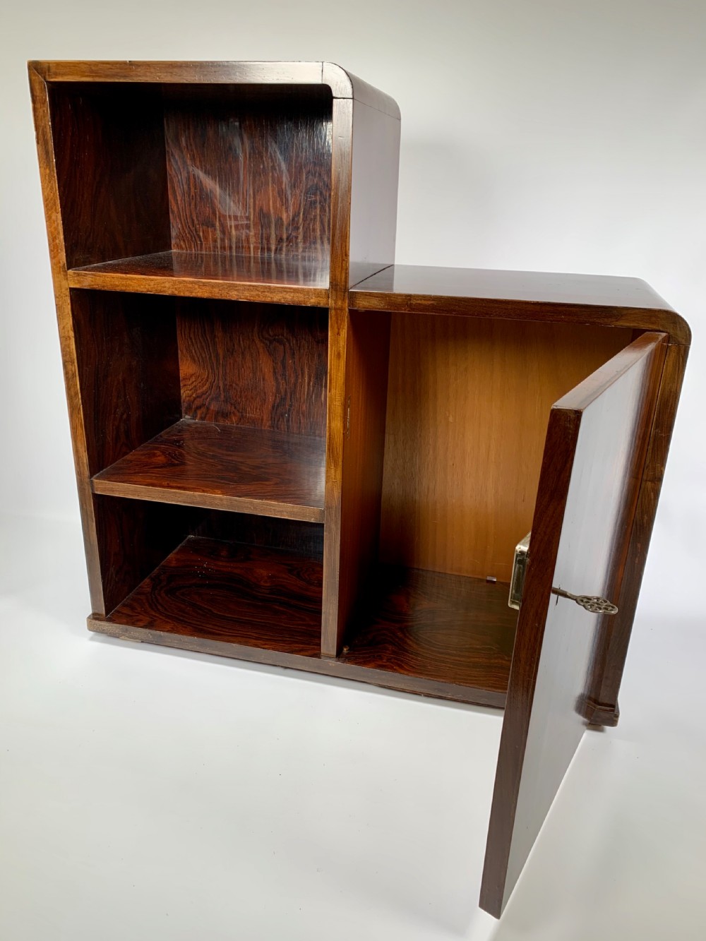 Art Deco  Combined Bookcase and Cupboard. View V