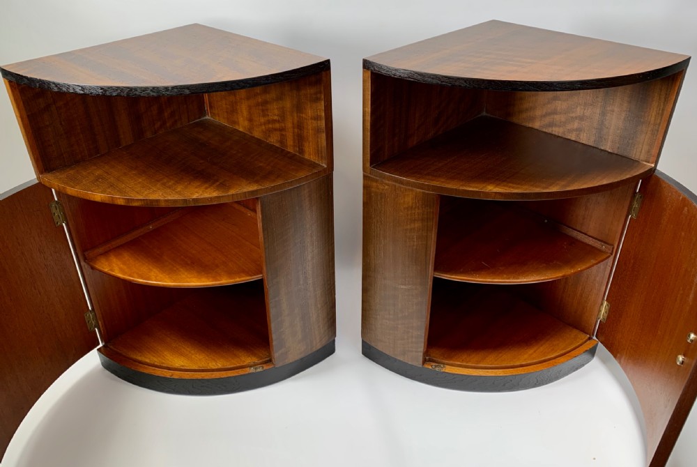 A Pair of Art Deco Corner Cabinets View IV