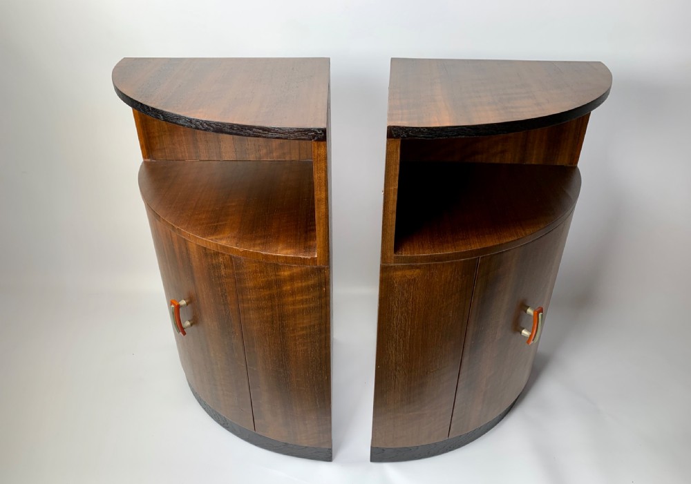 A Pair of Art Deco Corner Cabinets View V