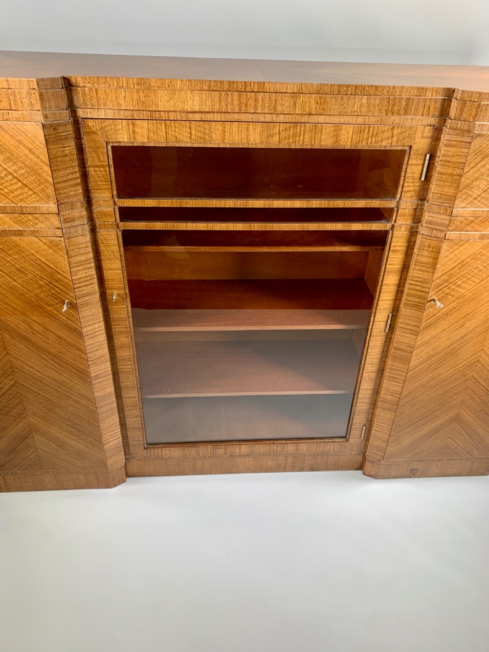 Art Deco Walnut Bookcase View VIII