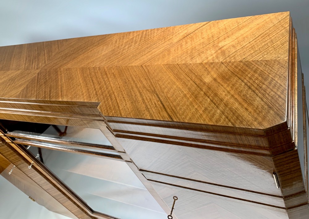 Art Deco Walnut Bookcase View XIII