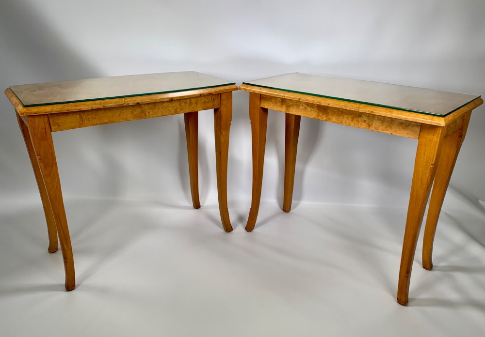 A Pair of Swedish Art Deco Side Tables