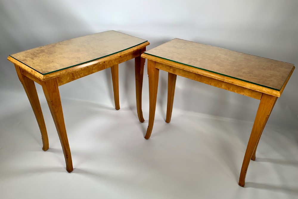 A Pair of Swedish Art Deco Side Tables View XII