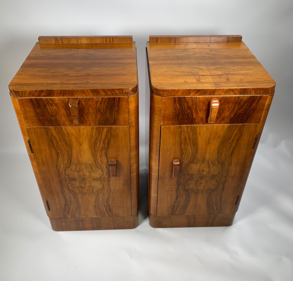 A Pair of Art Deco Bedside Cabinets View II