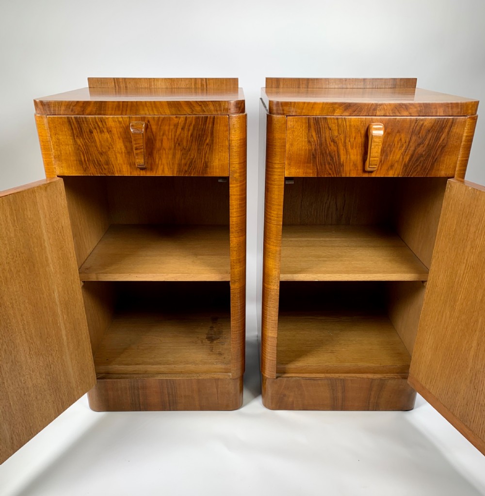 A Pair of Art Deco Bedside Cabinets View III