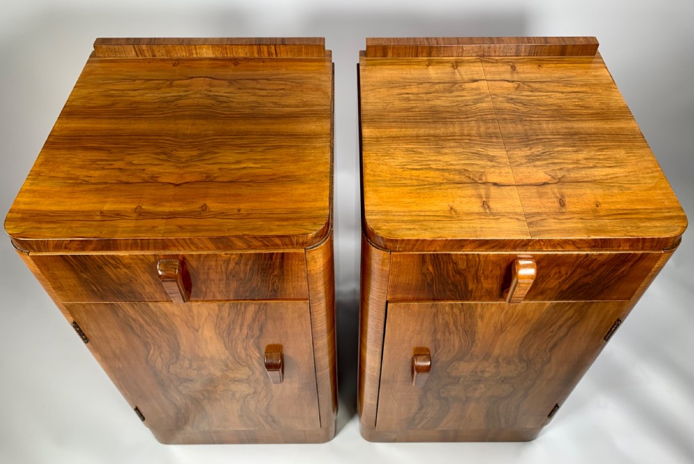 A Pair of Art Deco Bedside Cabinets View V