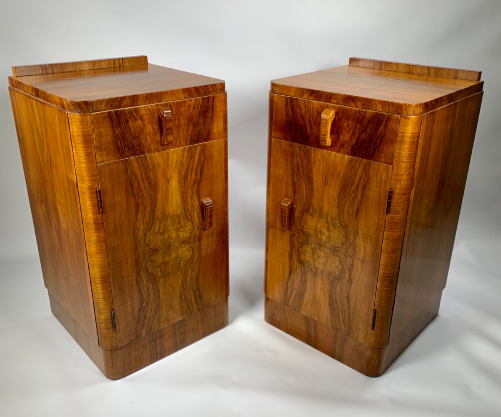 A Pair of Art Deco Bedside Cabinets View VII