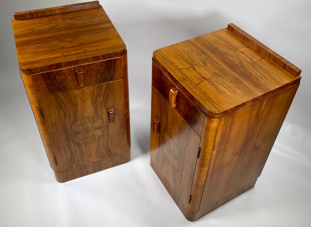 A Pair of Art Deco Bedside Cabinets View IX