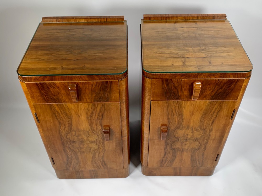 A Pair of Art Deco Bedside Cabinets View XI