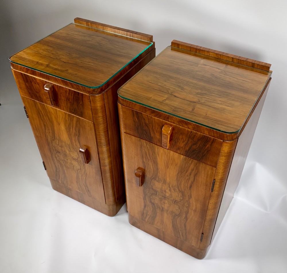 A Pair of Art Deco Bedside Cabinets View XII
