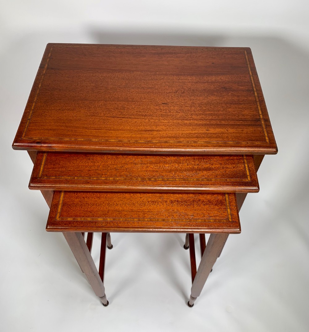 A Nest Of Three Edwardian Tables. View II