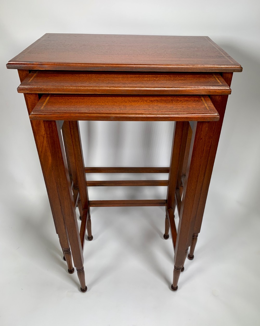A Nest Of Three Edwardian Tables. View III