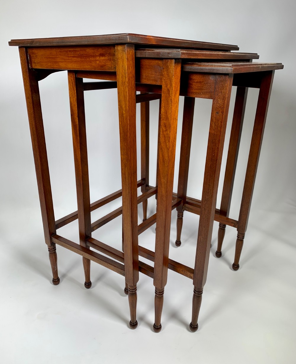 A Nest Of Three Edwardian Tables. View V