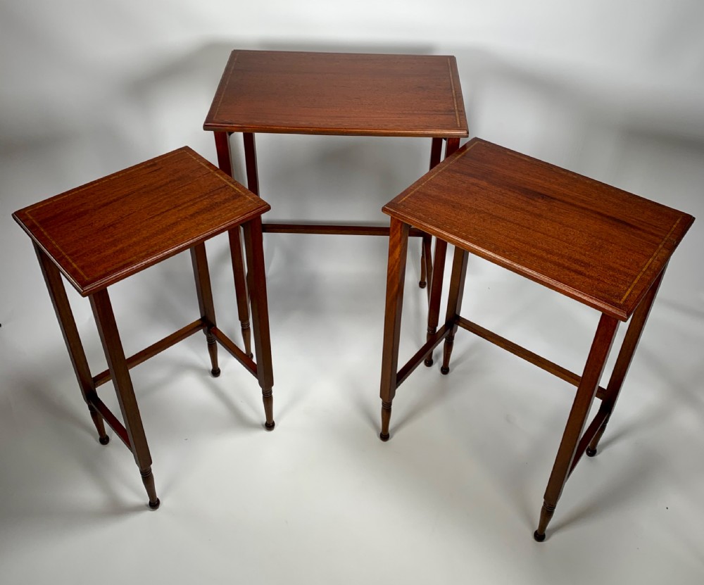 A Nest Of Three Edwardian Tables. View VI
