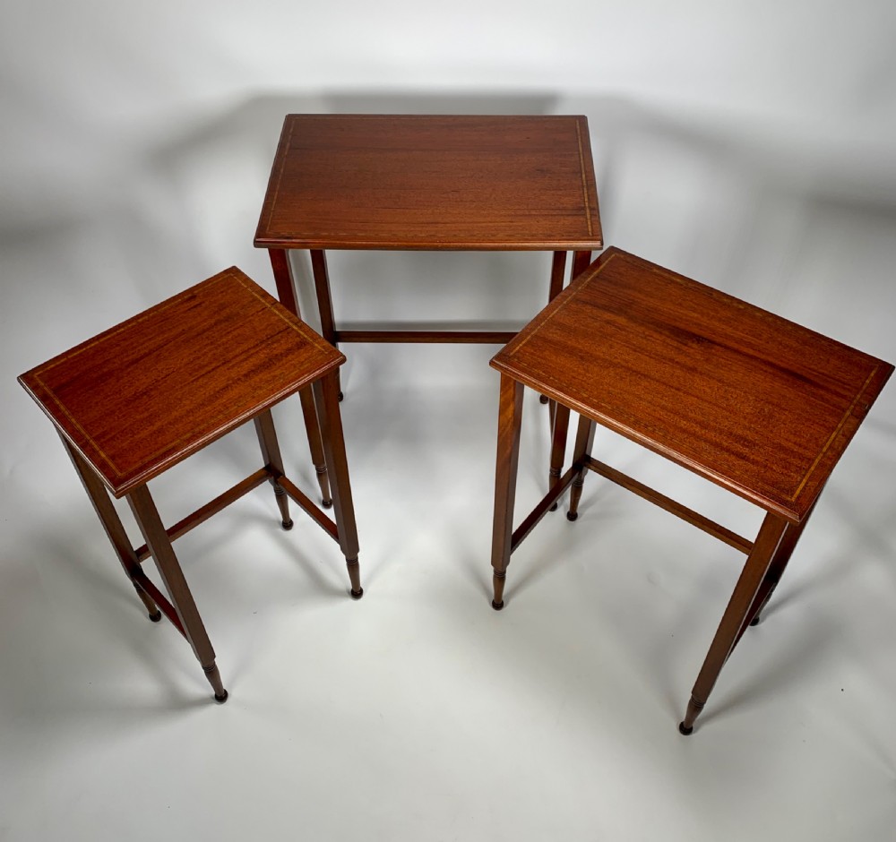 A Nest Of Three Edwardian Tables. View VIII
