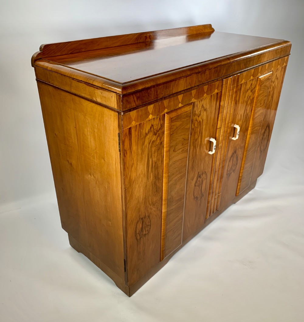 Art Deco Walnut Sideboard  View X