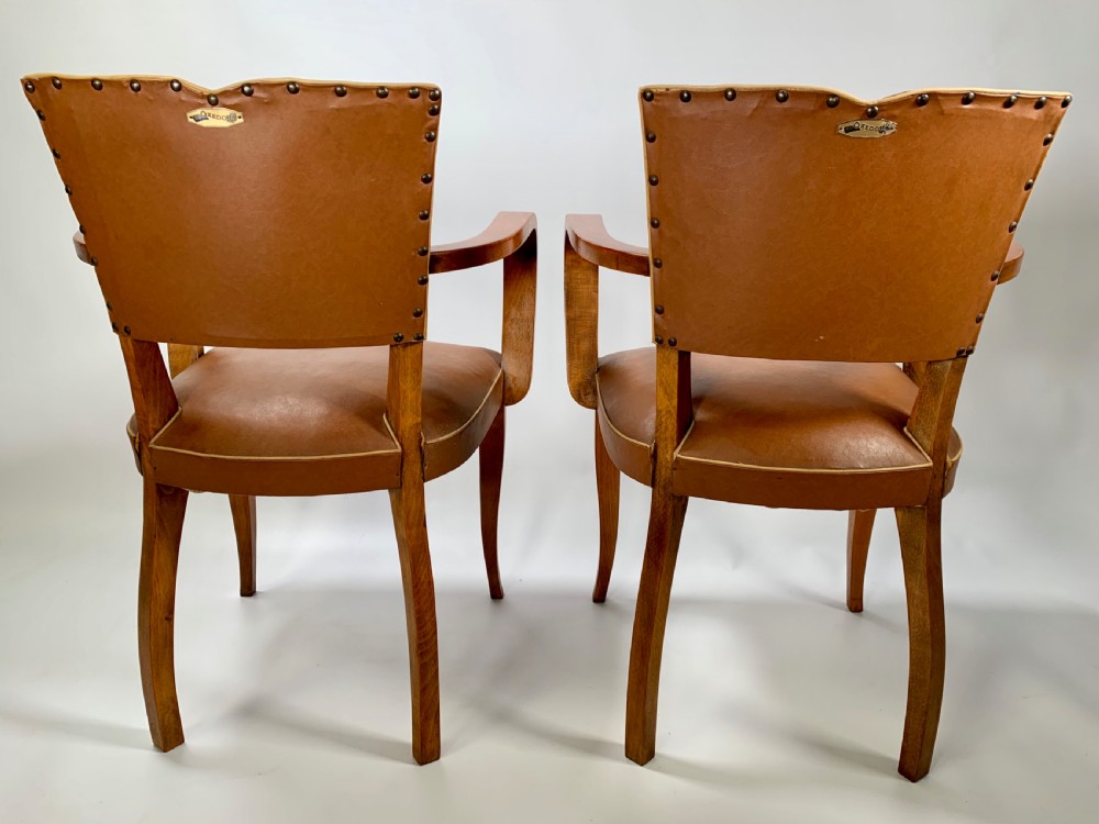 A Pair of French Art Deco Bridge Chairs View V