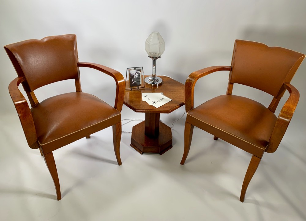 A Pair of French Art Deco Bridge Chairs View VII
