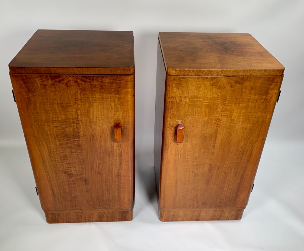 A Pair of Art Deco Bedside Cabinets View II