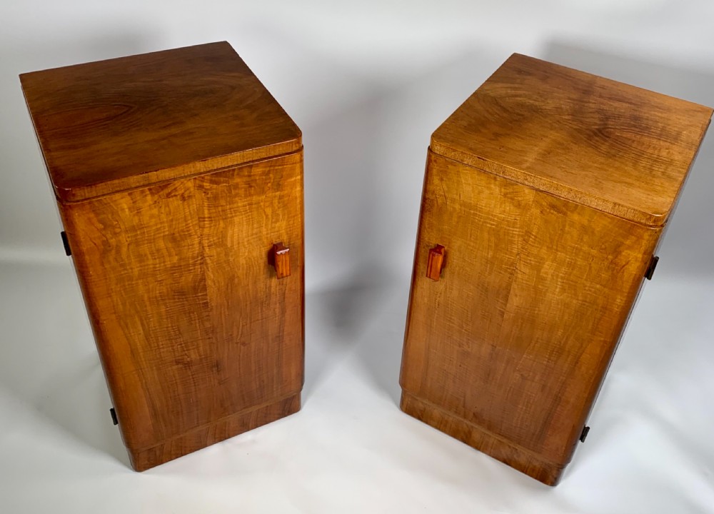 A Pair of Art Deco Bedside Cabinets View III