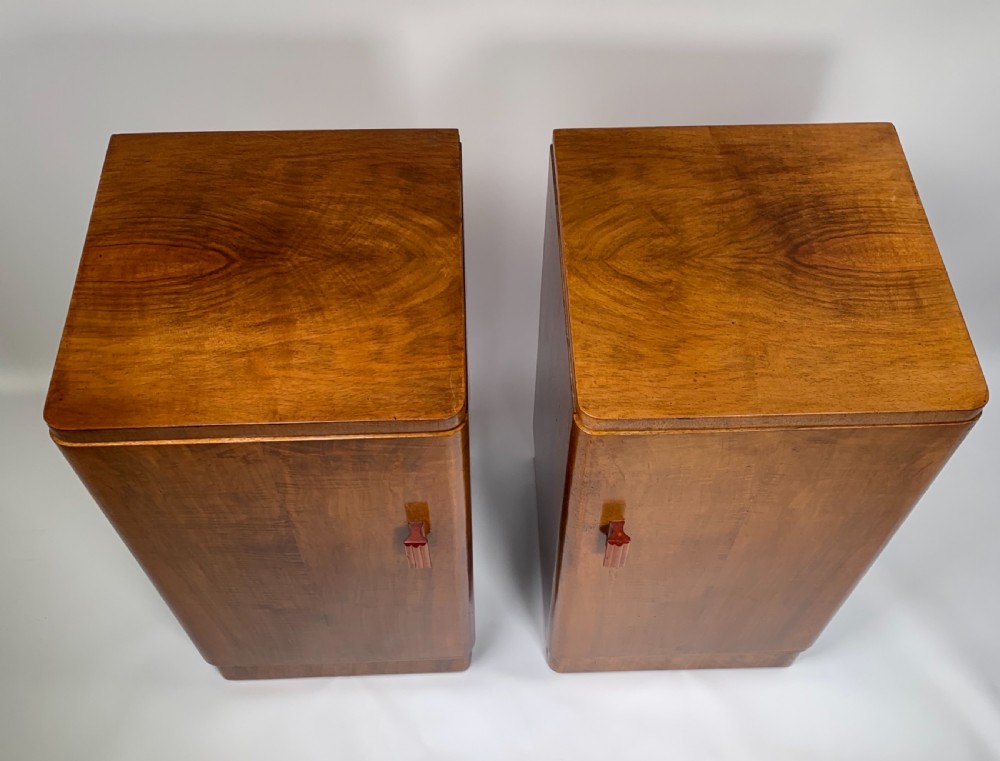 A Pair of Art Deco Bedside Cabinets View IV