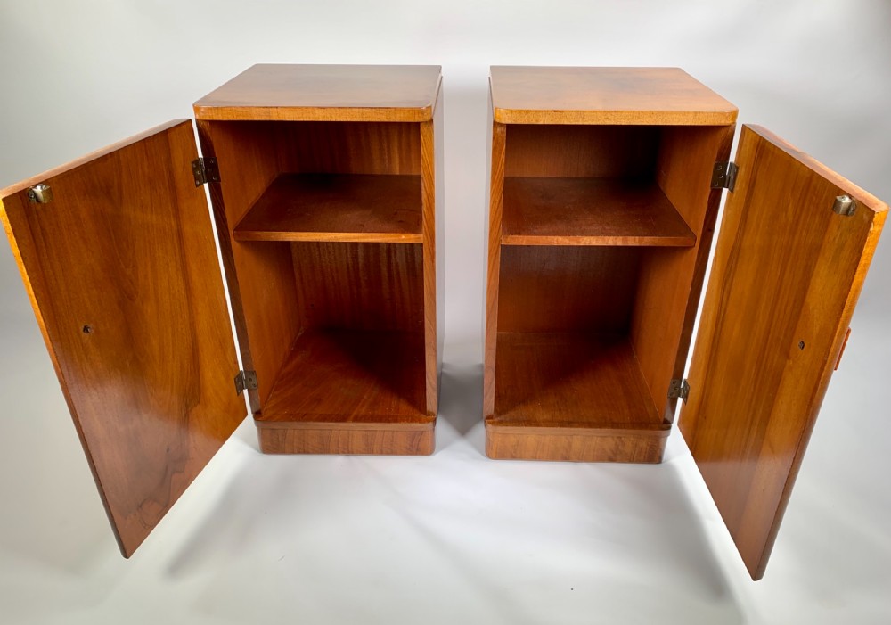 A Pair of Art Deco Bedside Cabinets View V