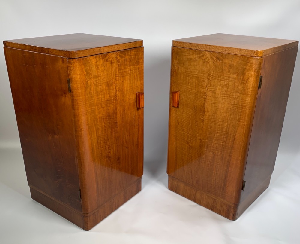 A Pair of Art Deco Bedside Cabinets View VII