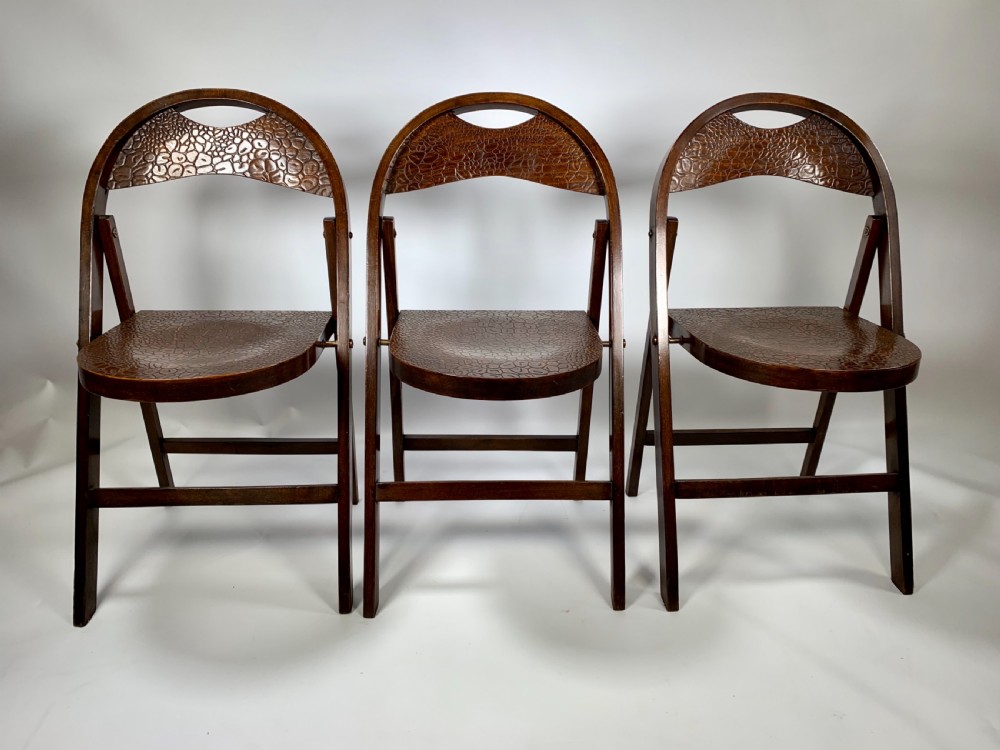 Three Bentwood Thonet B751 Folding Chairs View IV