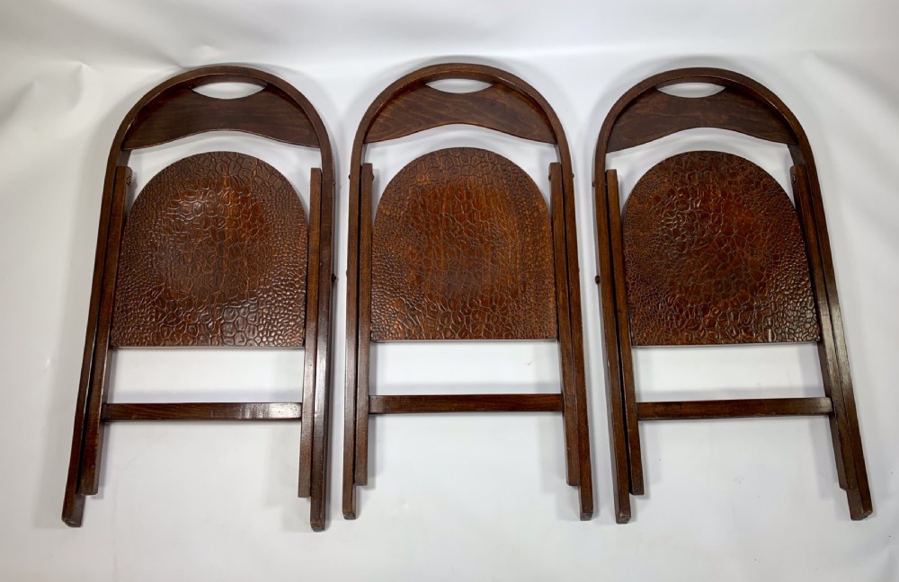 Three Bentwood Thonet B751 Folding Chairs View VIII