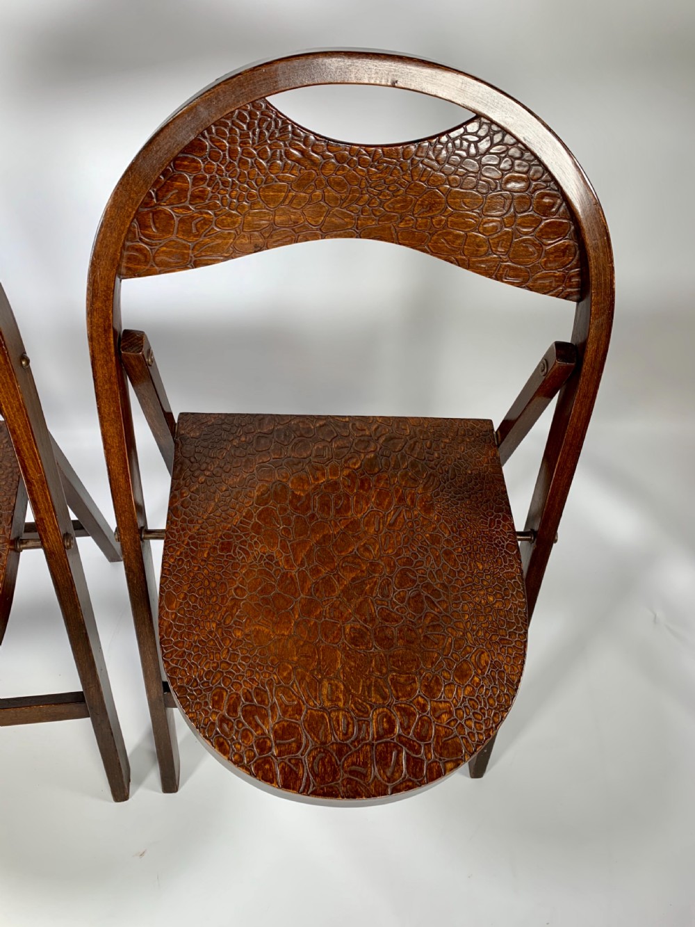 Three Bentwood Thonet B751 Folding Chairs View IX