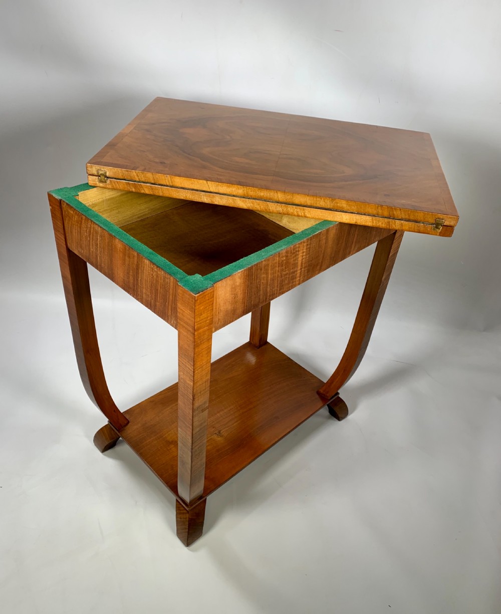 Art Deco Walnut Card Table View II