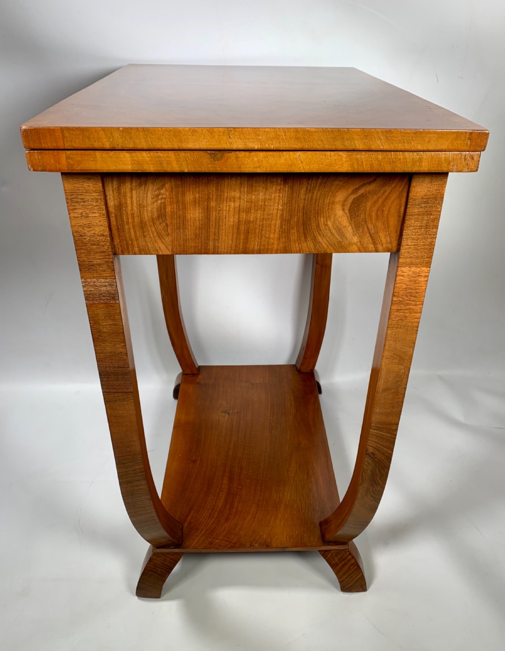 Art Deco Walnut Card Table View VII