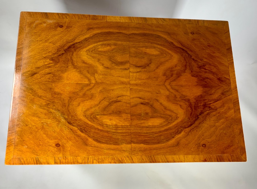 Art Deco Walnut Card Table View IX