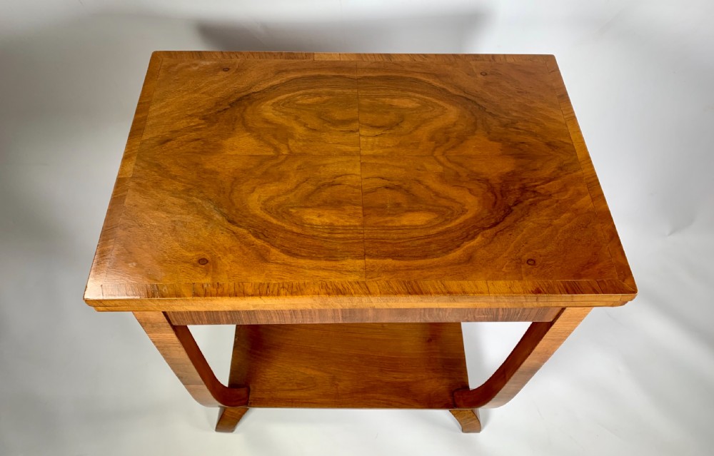 Art Deco Walnut Card Table View X