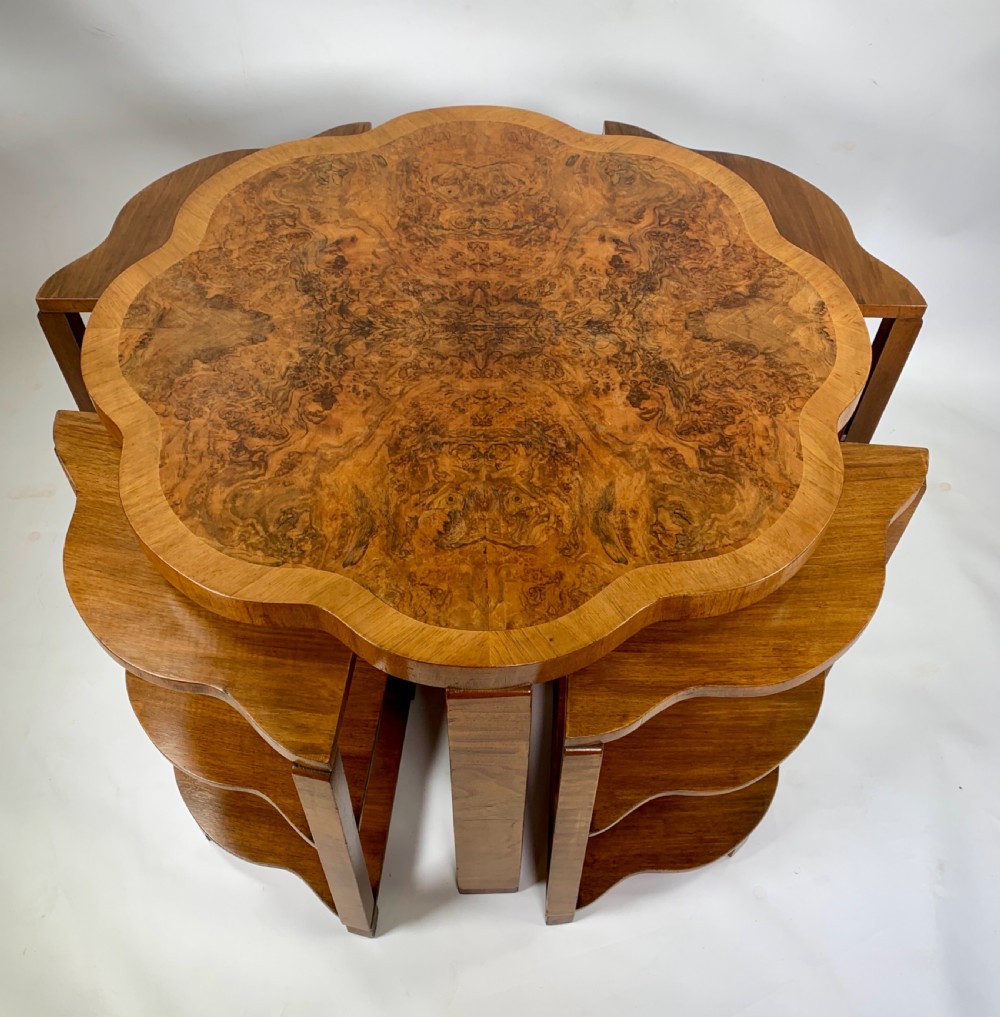 Art Deco Nest of Five Tables by Harry and Lou Epstein