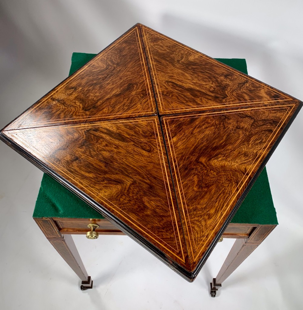 Edwardian Card Table View VI
