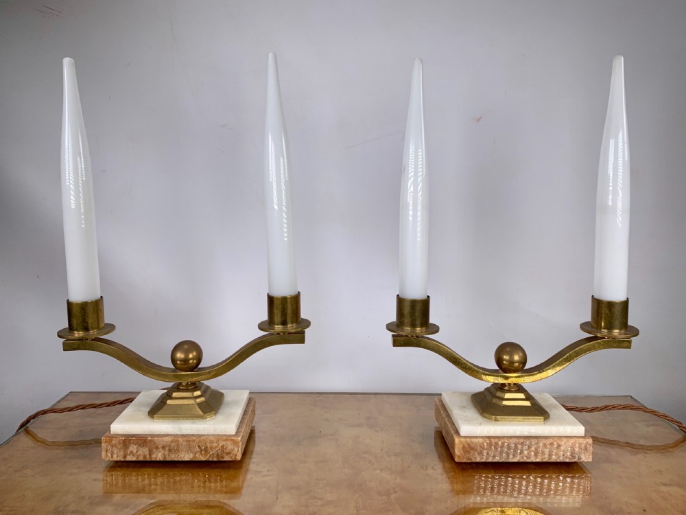 Pair of Art Deco Lamps