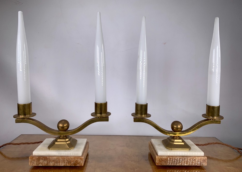 Pair of Art Deco Lamps View IV
