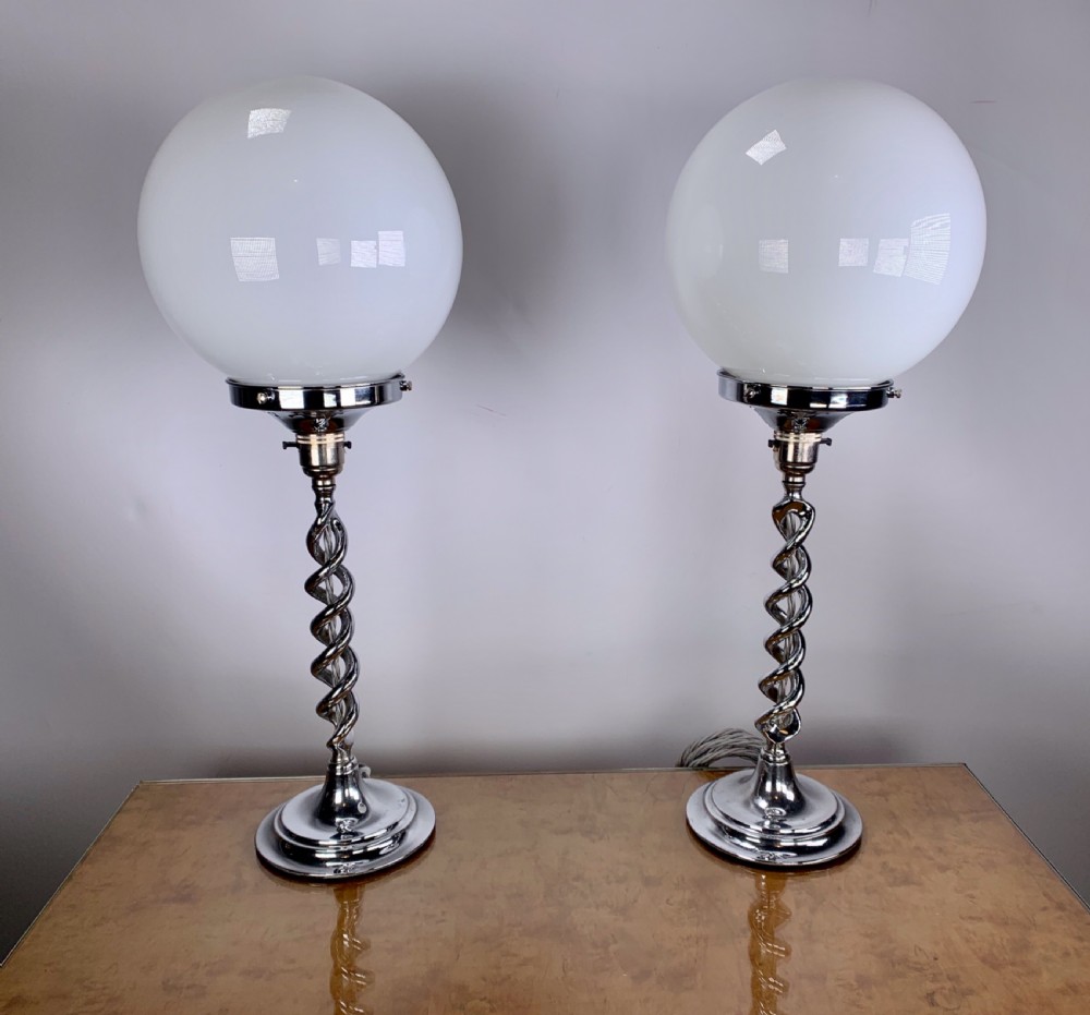 Pair of Art Deco Lamps View IV