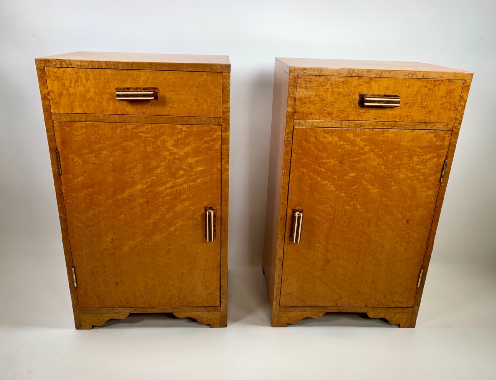 A pair of Art Deco Bedside Cabinets 